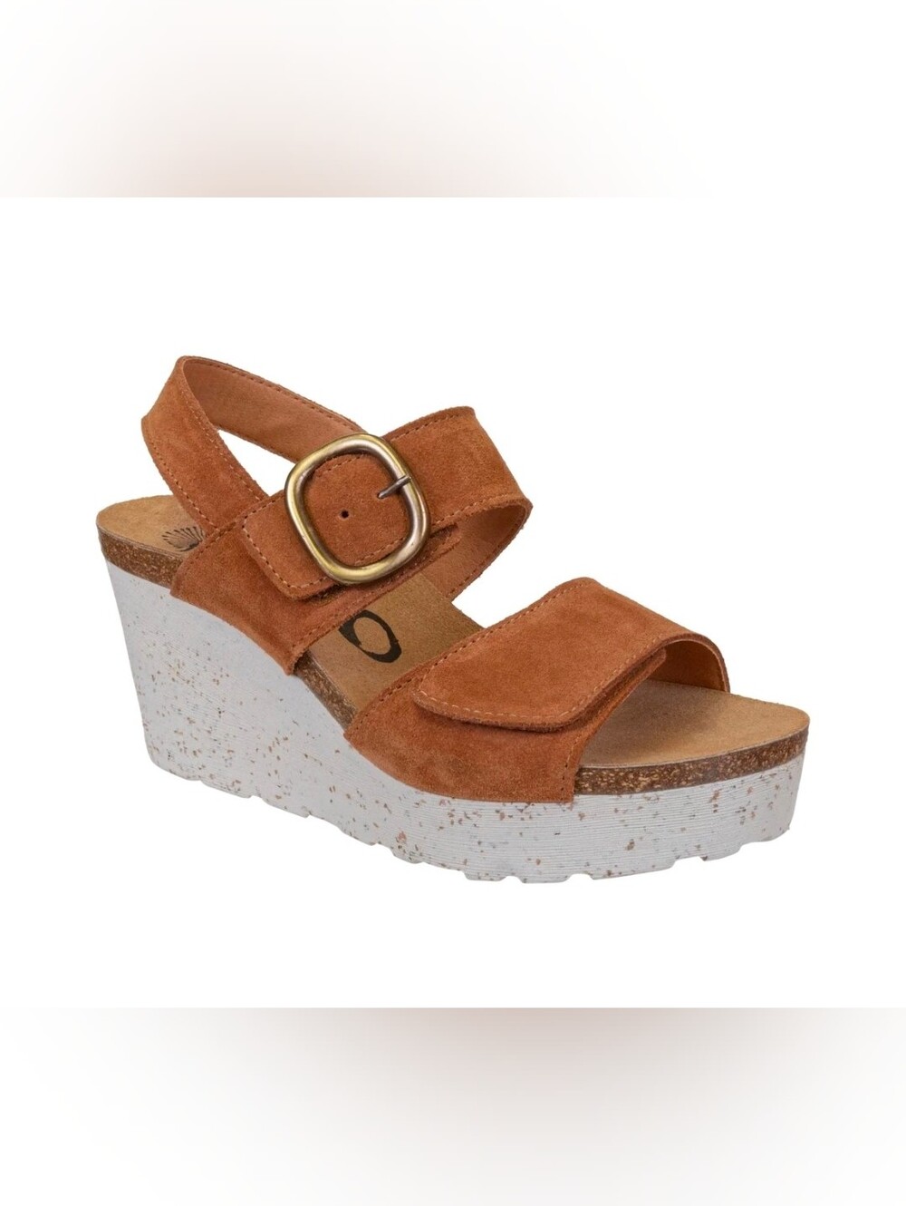 OTBT Peasant Wedge Sandals Camel Brown Size 9